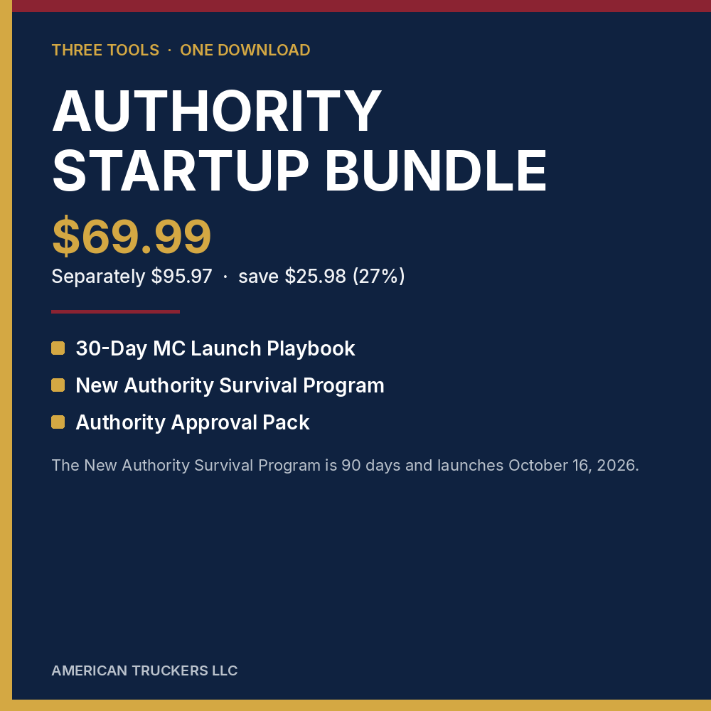 Cover of the Authority Startup Bundle from American Truckers LLC