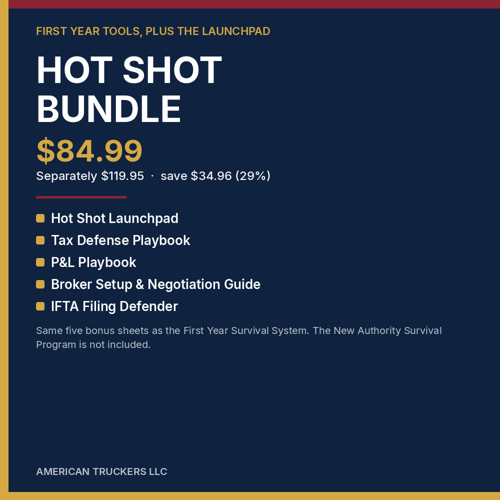 Cover of the Hot Shot Bundle from American Truckers LLC